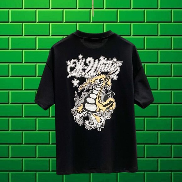 OFF-WHITE Black Round Neck Short Sleeve - Picture 2 of 6